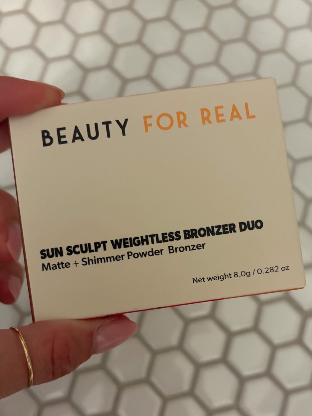 NWT BEAUTY FOR REAL Sun Sculpt Weightless Bronzer Duo - Warm Beige